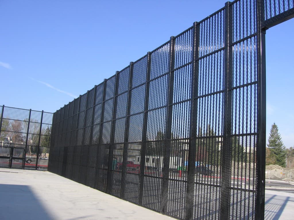 High expanded metal security fence panels